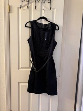Apt. 9 Black Sleeveless Belted Mini Dress